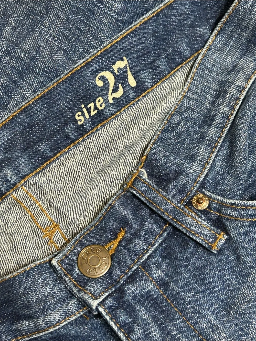 J. Crew Selvedge Denim Slim Broken In Boyfriend Jeans Womens Size 27